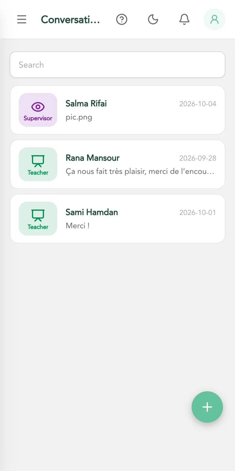 School–family messages